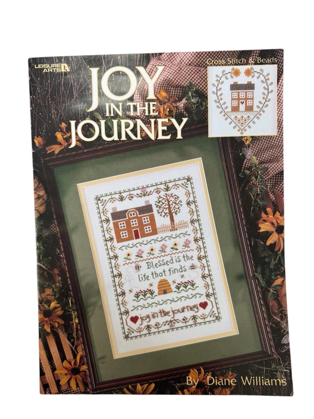 Vintage Joy In The Journey Bible Quotes Cross Stitch & Beads Design Booklet 1999